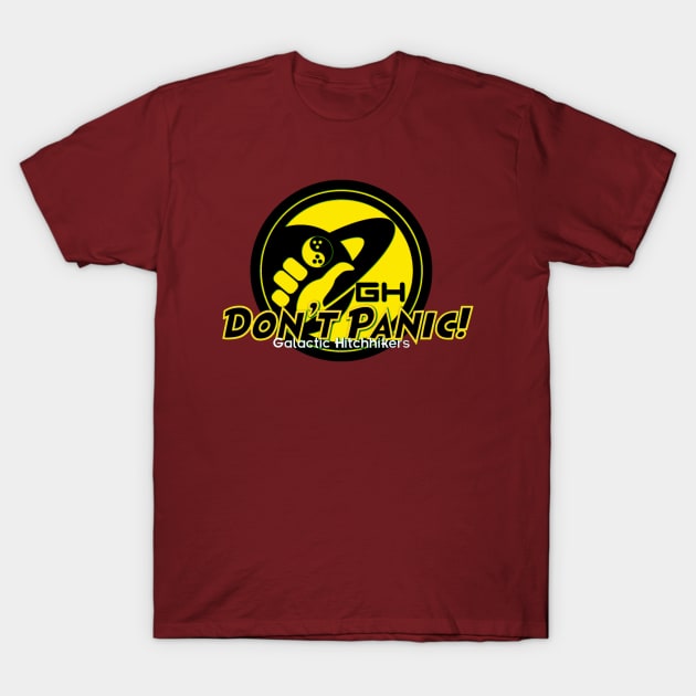 Fan Art Don't Panic T-Shirt by Faeyza Creative Design